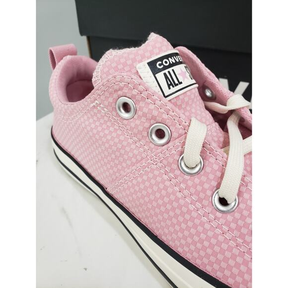 Converse Women's Chuck Taylor All Star Madison Checkered Low Shoes Pink Size 8.5 - Picture 3 of 7